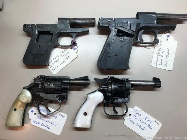 Gunsmith Lot Parts or Repair Revolvers Pistols Jennings Jimenez IMP Gen Pre-img-0