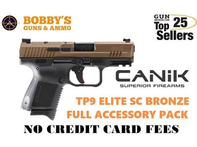 CANIK Tp9 Elite Sc Bronze 9mm 3.5" 12+1-15+1 Mags FULL ACCESSORY PACK