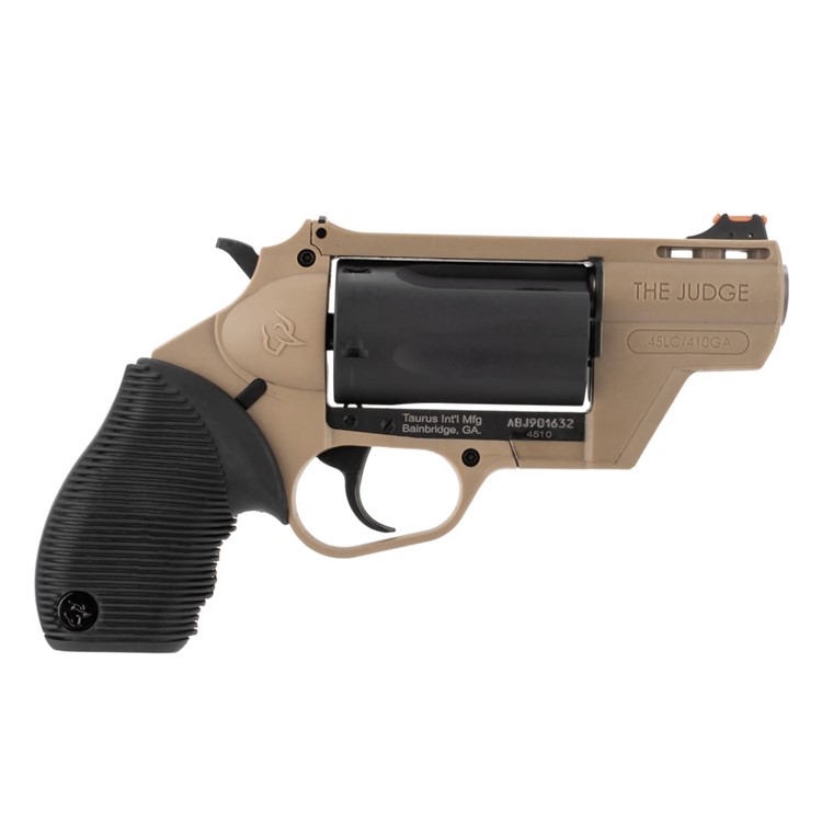 TAURUS Judge Public Defender Poly 45 Colt/410Ga 2in 5rd FDE Revolver-img-1