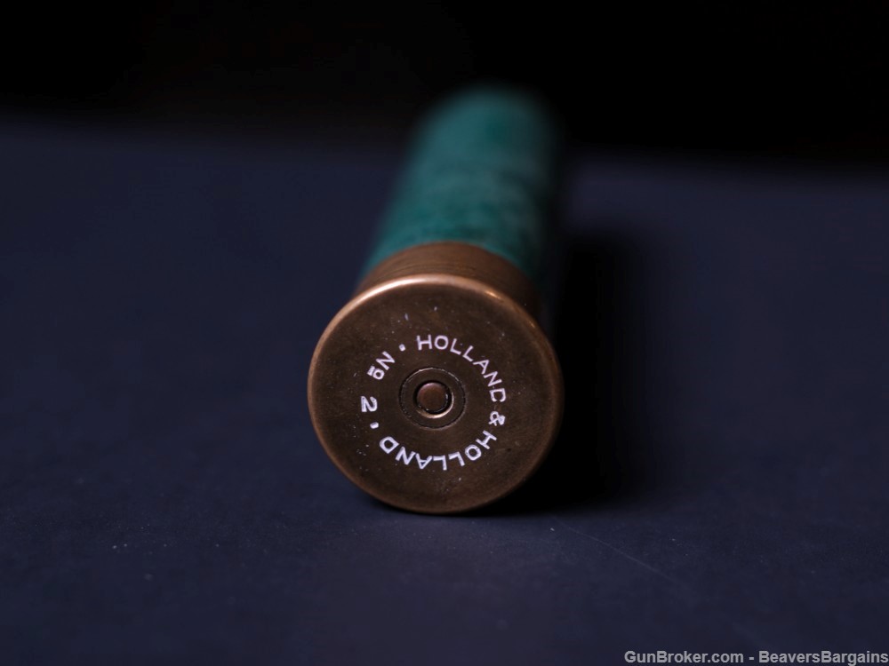 2 Gauge Holland & Holland LOADED 2ga H&H Shotgun Shell HOLY GRAIL VERY RARE-img-1