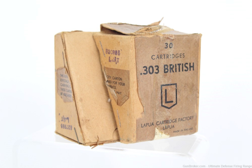 WWII Finland 1941 303 British Lapua Cartridge Unique 30 Round Package -img-1