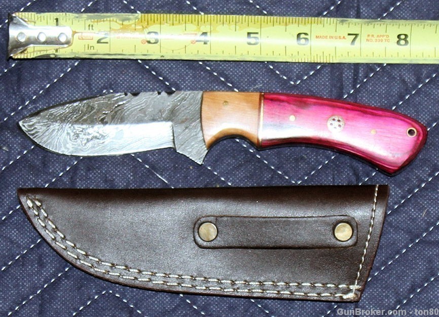 HANDMADE CUSTOM HUNTING KNIFE DAMASCUS STEEL SS0145-img-1