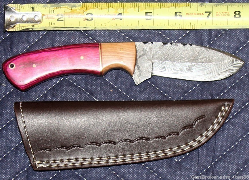HANDMADE CUSTOM HUNTING KNIFE DAMASCUS STEEL SS0145-img-0