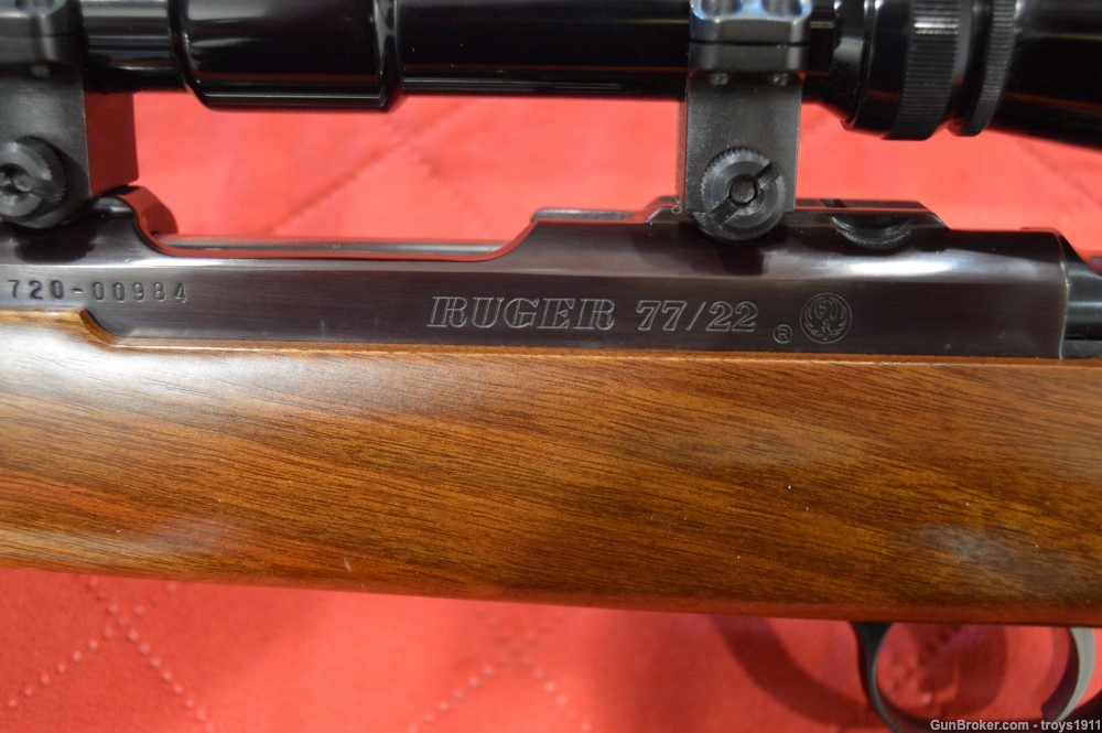 Ruger 77/22 77 22 Hornet bolt action rifle .22 with Burris scope 3 mags -img-4