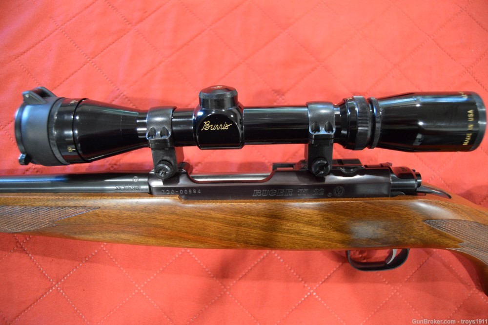 Ruger 77/22 77 22 Hornet bolt action rifle .22 with Burris scope 3 mags -img-6