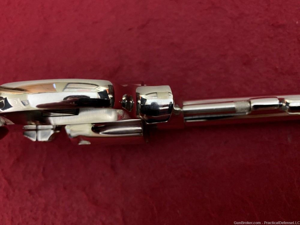 NIB Smith & Wesson Model 34 no dash 22/32 Kit Gun 4" Nickel .22LR w/ box-img-42