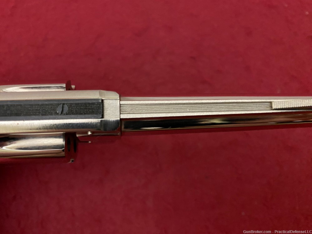 NIB Smith & Wesson Model 34 no dash 22/32 Kit Gun 4" Nickel .22LR w/ box-img-50