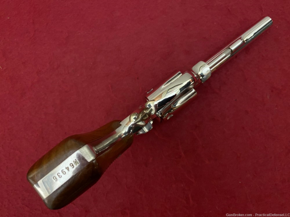 NIB Smith & Wesson Model 34 no dash 22/32 Kit Gun 4" Nickel .22LR w/ box-img-4