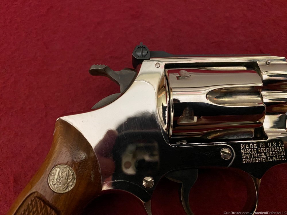 NIB Smith & Wesson Model 34 no dash 22/32 Kit Gun 4" Nickel .22LR w/ box-img-12