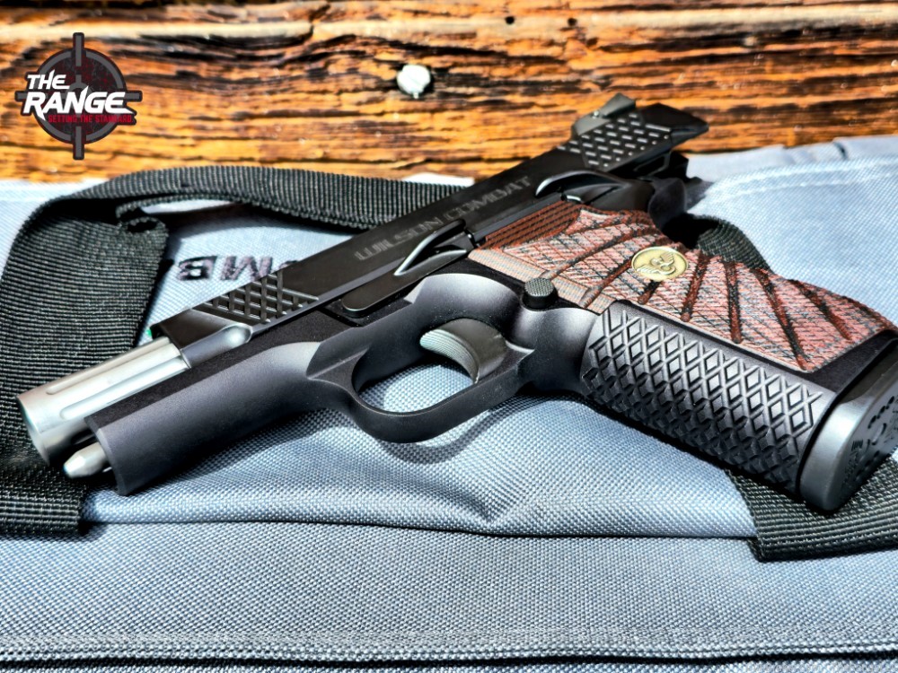 Wilson Combat EDC X9 4" 9mm 15rd Holster 4 Mags Black Cherry Grips-img-17