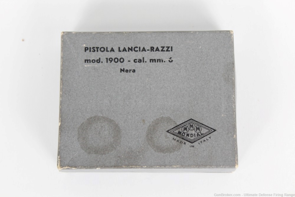 MMM Mondial Italian Lancia-Razzi 1900 Blank / Tear Gas Pistol with 6mm Ammo-img-6