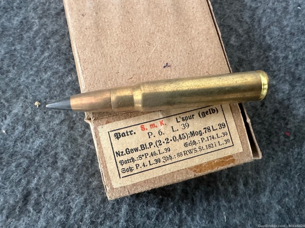 75 Rounds-WW2 German 8mm Mauser Tracer AP Ammo-Scarce-img-6