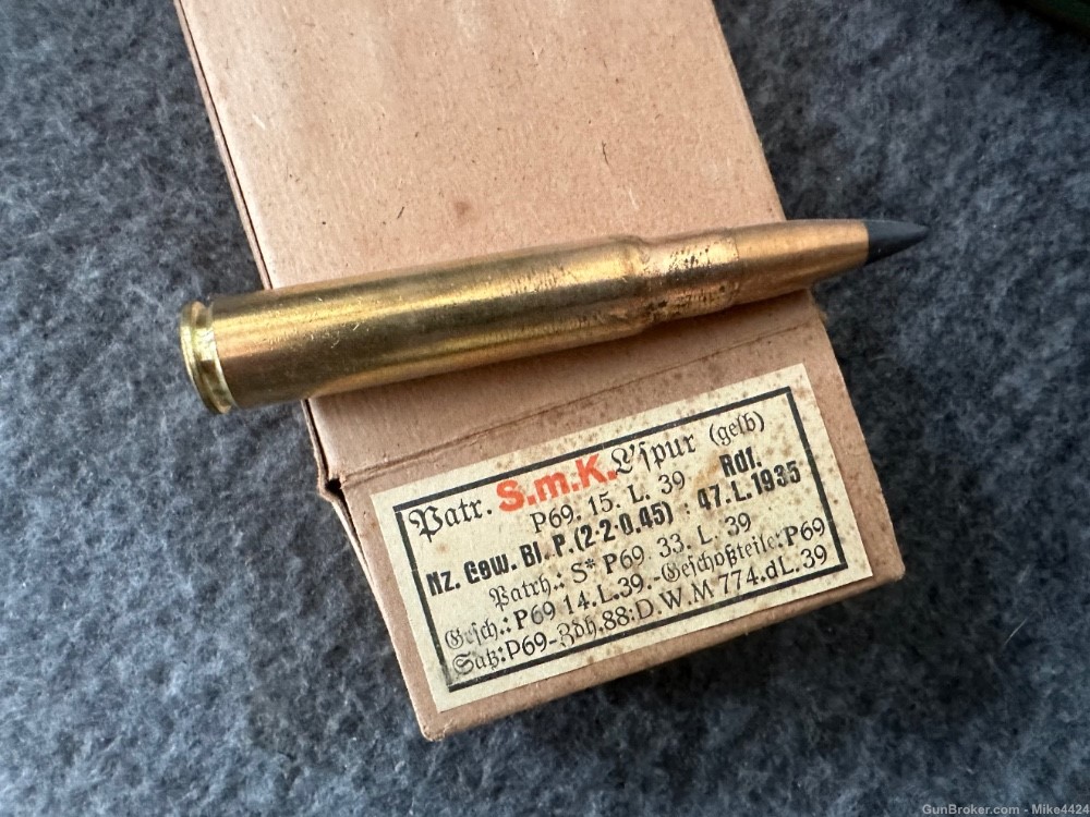 75 Rounds-WW2 German 8mm Mauser Tracer AP Ammo-Scarce-img-3