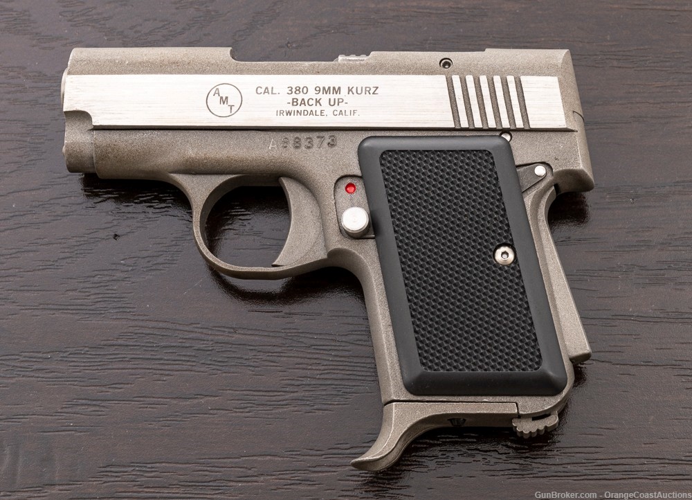 AMT Back Up Semi-Auto Pistol .380 ACP 2.5” Barrel Stainless-img-0