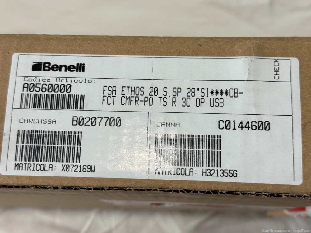 Benelli Ethos SuperSport 20 Gauge Excellent Condition Barely Used-img-12