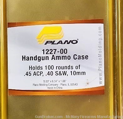 PLANO Handgun Ammo Case with 100 .45 brass casings-img-1