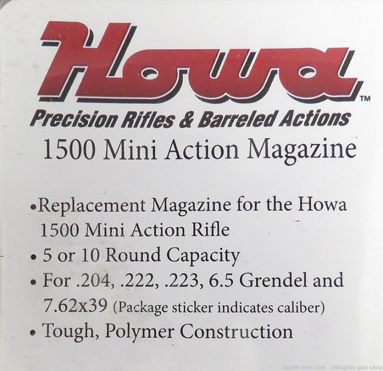 HOWA MODEL 1500 MINI ACTION in 222 REM Bolt Action Rifle AS NEW IN BOX-img-72