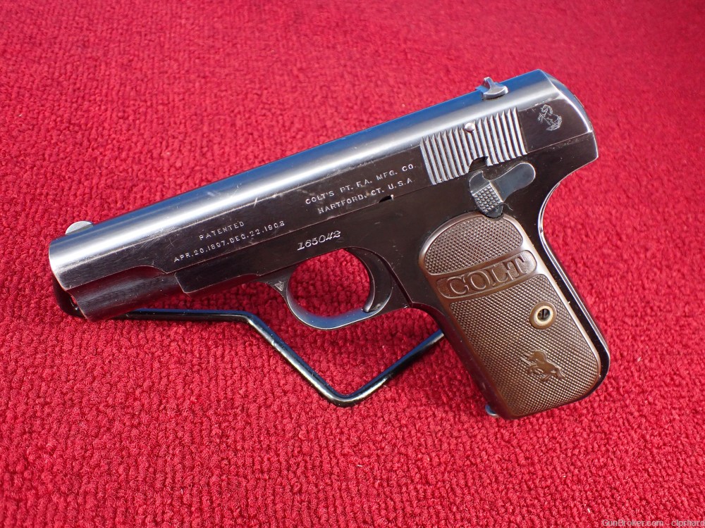Colt M1903 POCKET HAMMERLESS .32 AUTOMATIC 3.75" Type III Mfg 1914-img-1
