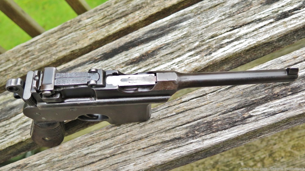 Astra 900 Broomhandle 7.63 mm Mauser Cal. Like C96 German Broomhandle -img-3