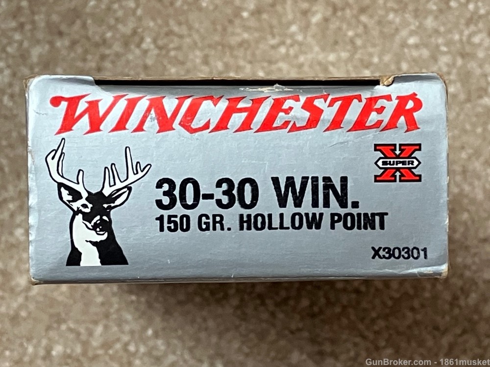 Vintage Winchester 30-30 150 grain Hollow Point 1 box of 20 rds NOS-img-4