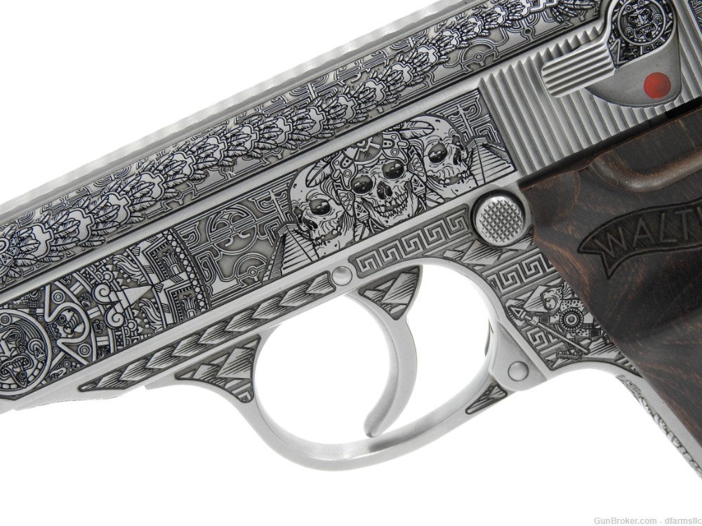 NEW RELEASE! Custom Engraved Walther PPK/S .380 ACP Aztec Empire Edition!-img-5