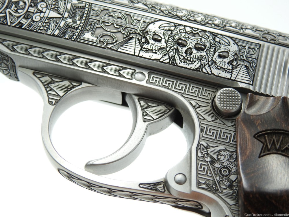 NEW RELEASE! Custom Engraved Walther PPK/S .380 ACP Aztec Empire Edition!-img-27