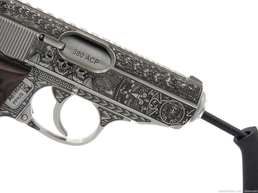 NEW RELEASE! Custom Engraved Walther PPK/S .380 ACP Aztec Empire Edition!-img-15