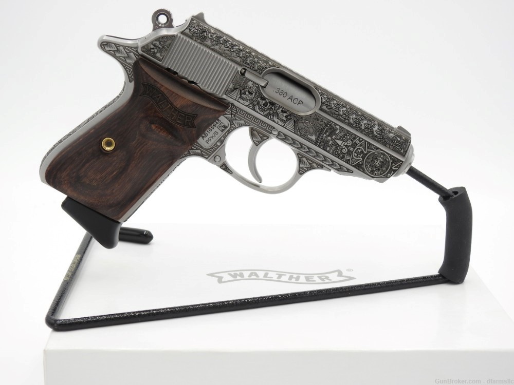 NEW RELEASE! Custom Engraved Walther PPK/S .380 ACP Aztec Empire Edition!-img-14