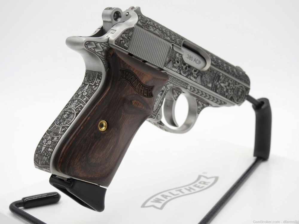NEW RELEASE! Custom Engraved Walther PPK/S .380 ACP Aztec Empire Edition!-img-11