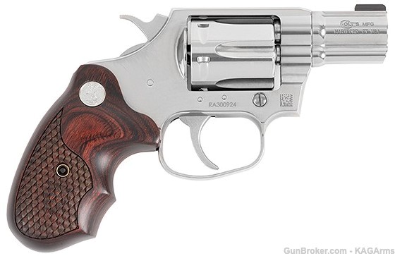 Colt Cobra Revolver 38 Special Stainless Steel COBRA-SB2BB-TLS Snake Scale-img-0