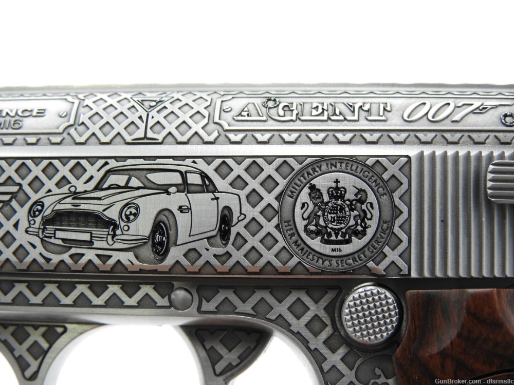 Ultra Rare Custom Engraved Walther PPK/S .380 ACP  007 James Bond Edition!-img-28