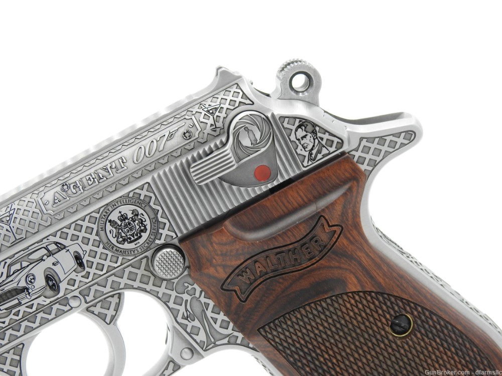 Ultra Rare Custom Engraved Walther PPK/S .380 ACP  007 James Bond Edition!-img-6