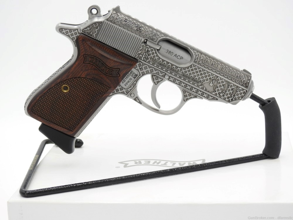 Ultra Rare Custom Engraved Walther PPK/S .380 ACP  007 James Bond Edition!-img-14