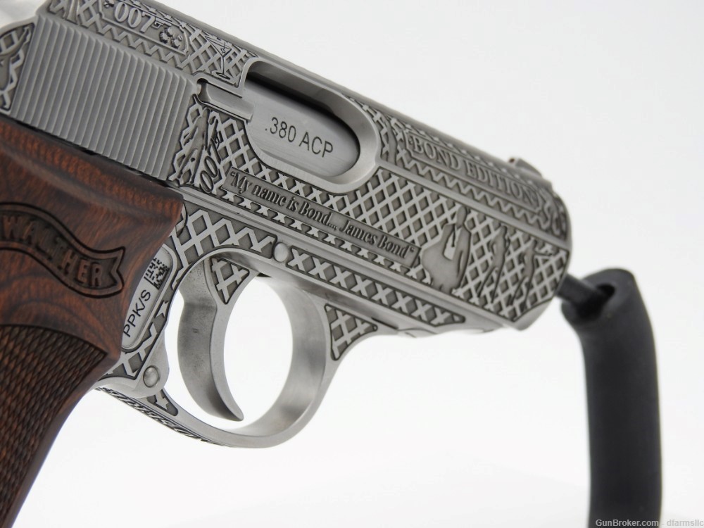 Ultra Rare Custom Engraved Walther PPK/S .380 ACP  007 James Bond Edition!-img-12