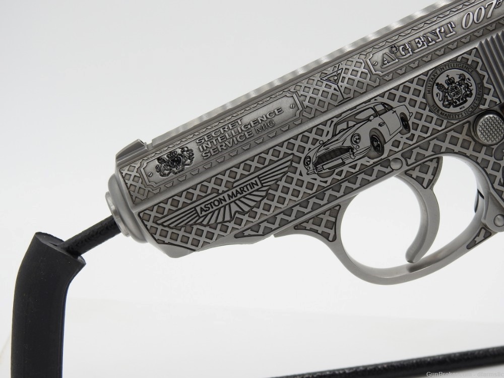 Ultra Rare Custom Engraved Walther PPK/S .380 ACP  007 James Bond Edition!-img-4