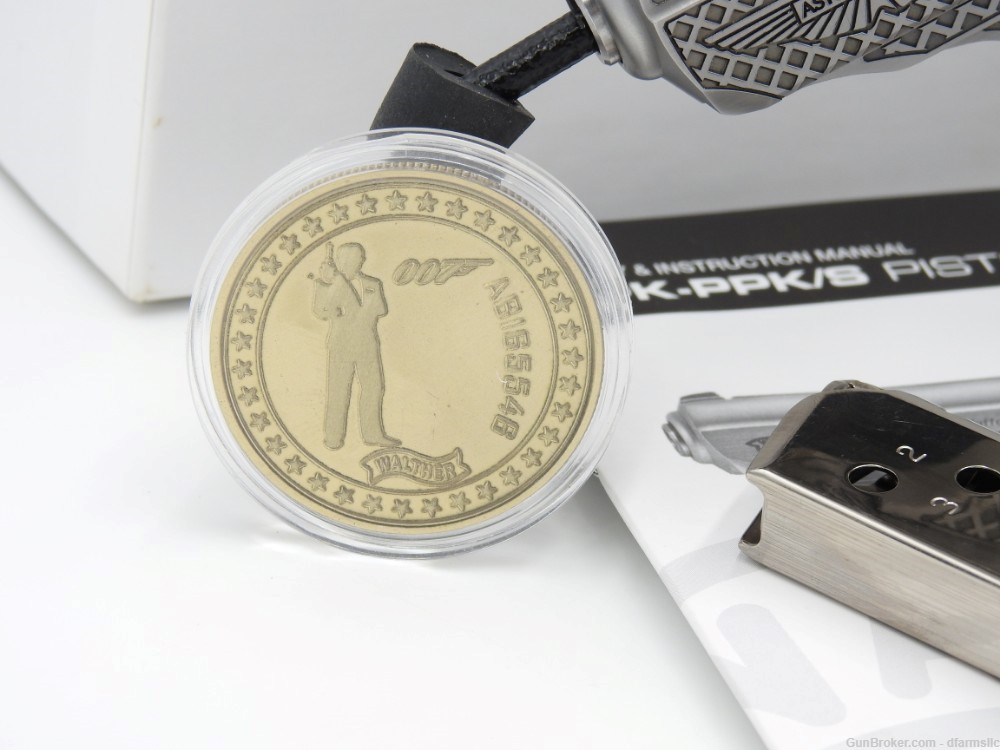 Ultra Rare Custom Engraved Walther PPK/S .380 ACP  007 James Bond Edition!-img-2