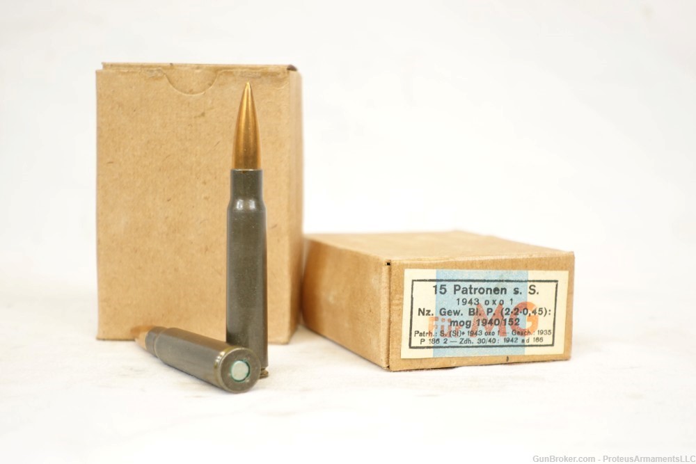 WW2 German 8mm Mauser surplus ammunition-img-0