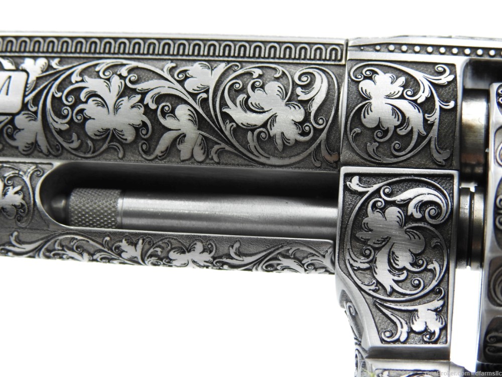 Rare Unique Custom Engraved S&W Smith & Wesson 686 Plus Deluxe 6" 357 MAG -img-31
