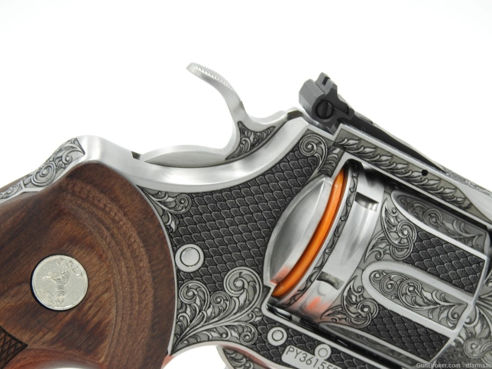 Extremely Rare Collectible Stunning Custom Engraved Colt Python 3" 357 MAG-img-16