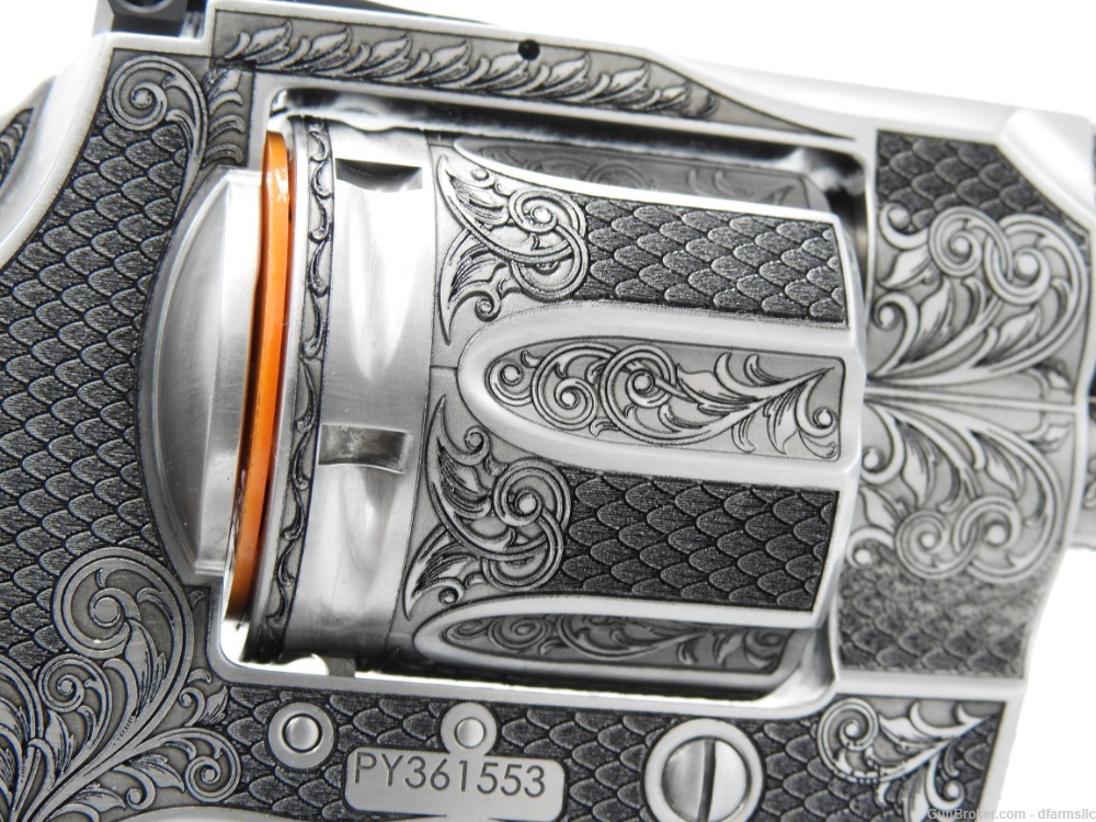 Extremely Rare Collectible Stunning Custom Engraved Colt Python 3" 357 MAG-img-29