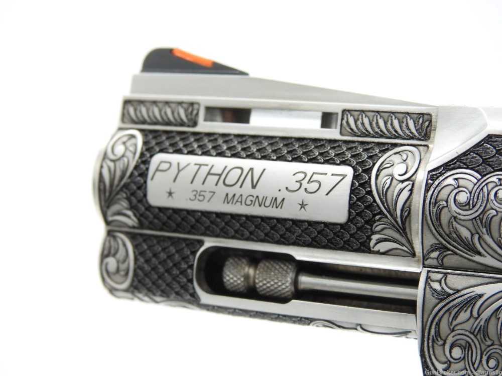 Extremely Rare Collectible Stunning Custom Engraved Colt Python 3" 357 MAG-img-32