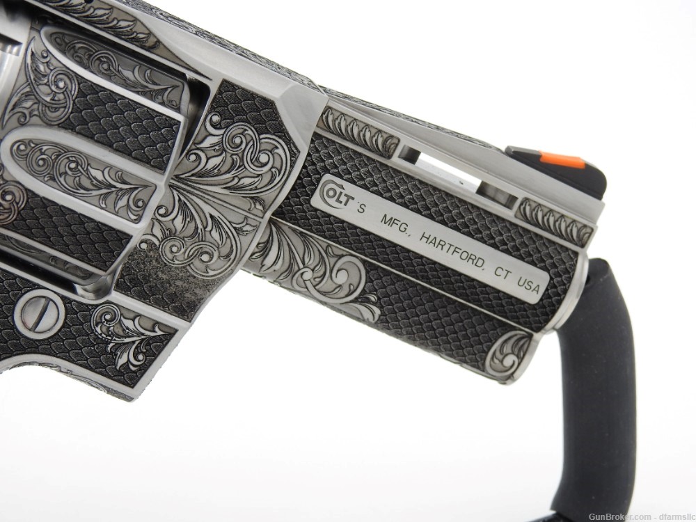 Extremely Rare Collectible Stunning Custom Engraved Colt Python 3" 357 MAG-img-14