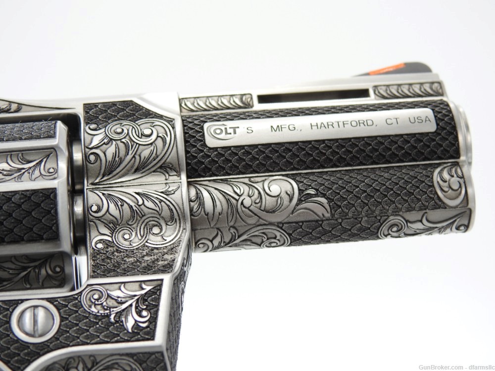 Extremely Rare Collectible Stunning Custom Engraved Colt Python 3" 357 MAG-img-27