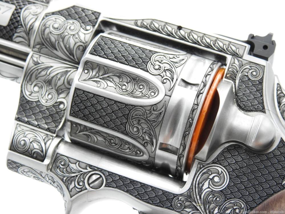 Extremely Rare Collectible Stunning Custom Engraved Colt Python 3" 357 MAG-img-31