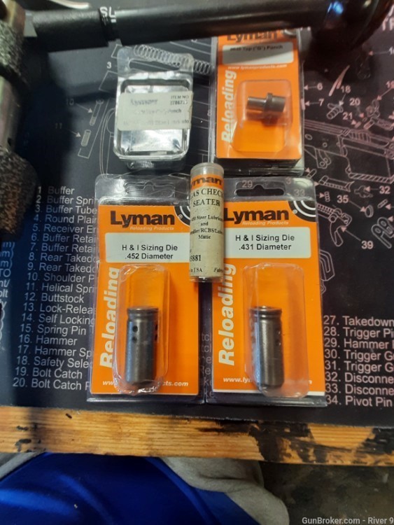 Lyman bullet lube sizer and sizing dies-img-2
