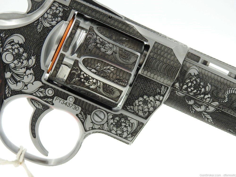 Collectible Ultra Rare Spectacular Custom Engraved Colt Python 6" 357 MAG-img-16