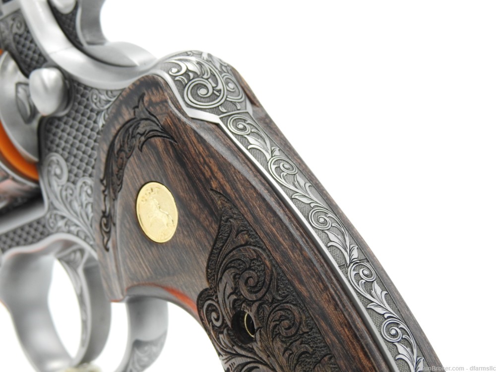 Collectible Ultra Rare Spectacular Custom Engraved Colt Python 6" 357 MAG-img-10
