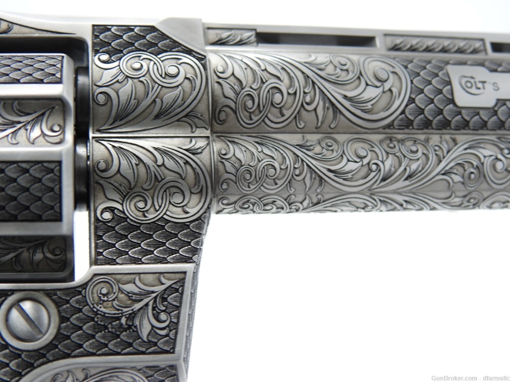 Collectible Ultra Rare Spectacular Custom Engraved Colt Python 6" 357 MAG-img-28