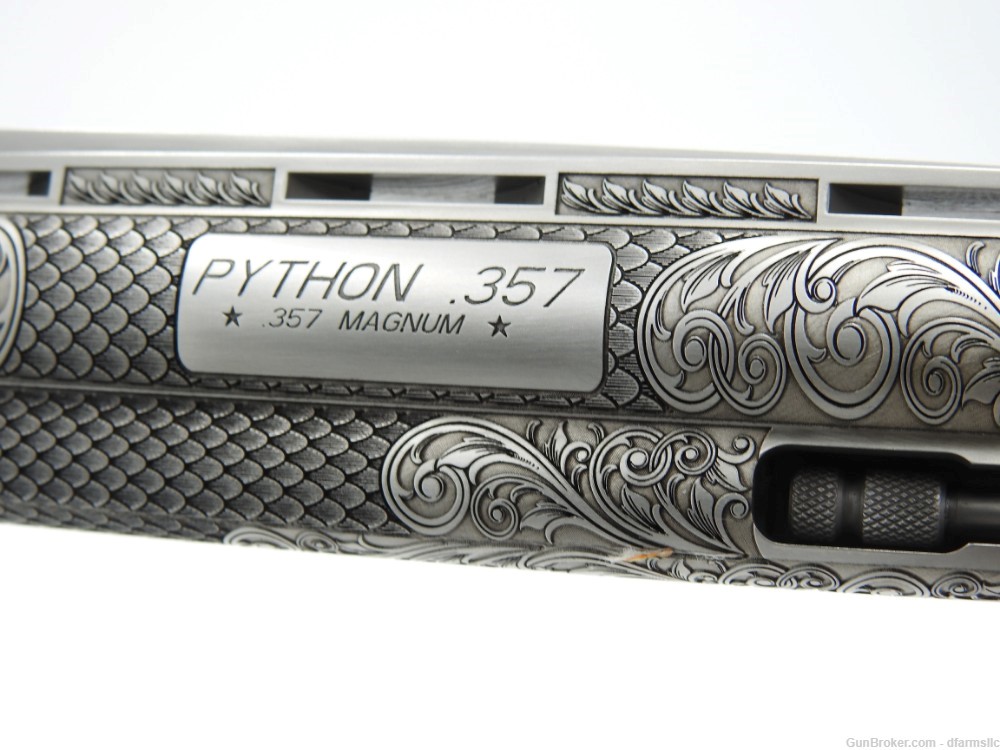 Collectible Ultra Rare Spectacular Custom Engraved Colt Python 6" 357 MAG-img-31