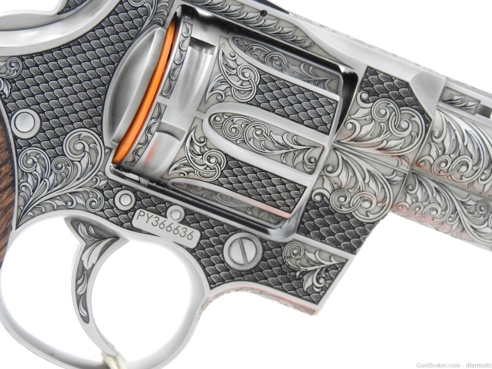 Collectible Ultra Rare Spectacular Custom Engraved Colt Python 6" 357 MAG-img-17